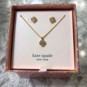 Kate Spade ~ Signature Spade Pave Pendant Set Box